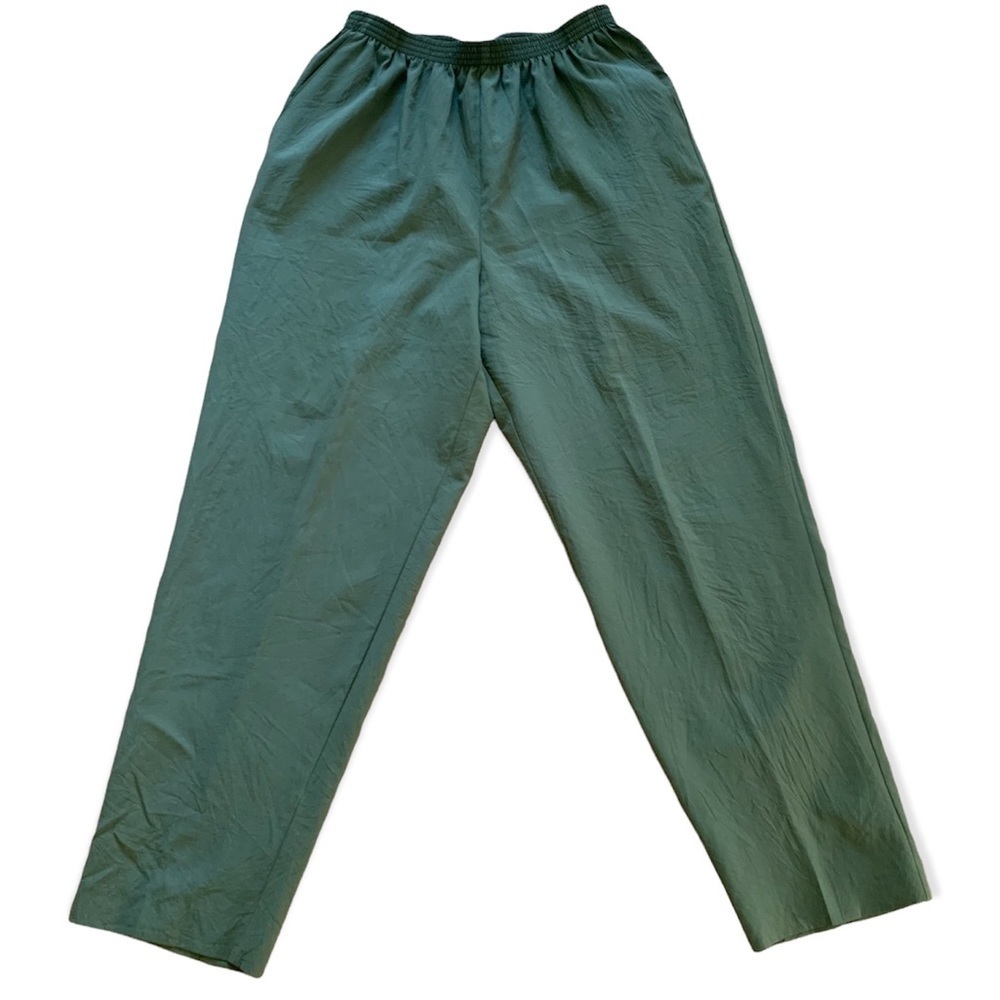 ALFRED DUNNER 12 Petite Pull On pants army green
